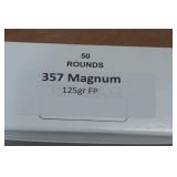 50 .357 Magnum 125 Gr FP Ammo