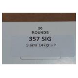 50 .357 Sig 147 Gr Sierra HP Ammo