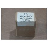 20 Military Surplus .308 Win Ball Ammo