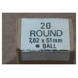 20 Military Surplus .308 Win Ball Ammo