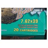 40 Brown Bear 7.62 x 39mm 123 Gr FMJ Steel Case Ammo