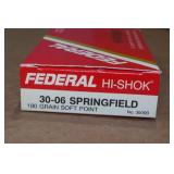 20 Federal Hi-Shok .30-06 Sprg 180 Gr SP Ammo