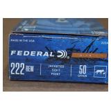 20 Federal .222 Rem 50 Gr JSP Ammo