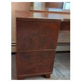 Vintage Mahogany Mirrored Vanity Table