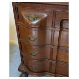 Mahogany Claw Foot Serpentine Secretary