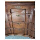 Mahogany Claw Foot Serpentine Secretary