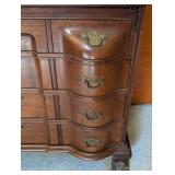 Mahogany Claw Foot Serpentine Secretary