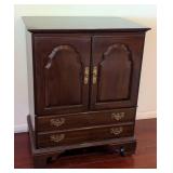 Mahogany Wood Entertainment Cabinet