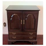 Mahogany Wood Entertainment Cabinet