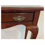 Petite Vintage Mahogany Console Table with Drawer