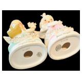 Vintage Lot of Napco Spaghetti Angel of the Month Ceramic Figurines