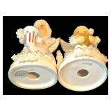 Vintage Lot of Napco Spaghetti Angel of the Month Ceramic Figurines