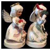 Vintage Lot of Napco Spaghetti Angel of the Month Ceramic Figurines