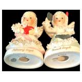 Vintage Lot of Napco Spaghetti Angel of the Month Ceramic Figurines