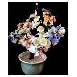 Vintage Two Imperial Import Gorgeous Jade Bonsai Trees