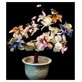 Vintage Two Imperial Import Gorgeous Jade Bonsai Trees