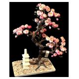 Vintage Two Imperial Import Gorgeous Jade Bonsai Trees