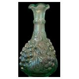 Two Carnival Glass Imperial Carafe / Vases
