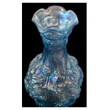 Two Carnival Glass Imperial Carafe / Vases