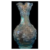 Two Carnival Glass Imperial Carafe / Vases