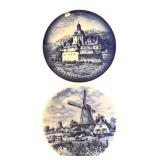 Set of 14 Royal Copenhagen Bing & Grøndahl Blue Collectibles Christmas Plate