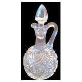 Beautiful Vintage Glass and Crystal including Cordial Glasses, Bell, Pitcher and More