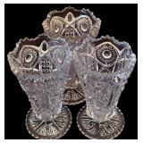 Beautiful Vintage Glass and Crystal including Cordial Glasses, Bell, Pitcher and More