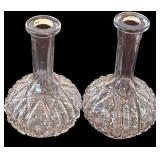 Beautiful Vintage Glass and Crystal including Cordial Glasses, Bell, Pitcher and More