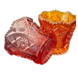 Set of Six Vintage Imperial Glass Toothpick Holders