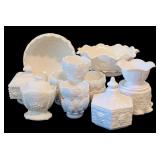 Large Variety of Vintage Westmorland Milk Glass Pieces