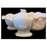 Large Variety of Vintage Westmorland Milk Glass Pieces