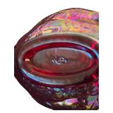 Beautiful Vintage Imperial Fenton Ruby Red Glass Swan Baskets