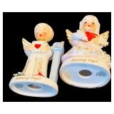 Vintage Lot of Lefton Spaghetti Angel of the Month Ceramic Figurines