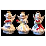 Vintage Lot of Lefton Spaghetti Angel of the Month Ceramic Figurines