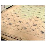 Large Decorative Floral Pattern Rug by Allante