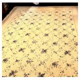 Large Decorative Floral Pattern Rug by Allante