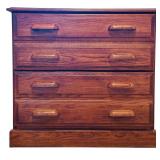 Wooden Two Drawer Filing Cabinet