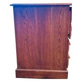 Wooden Two Drawer Filing Cabinet