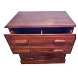 Wooden Two Drawer Filing Cabinet