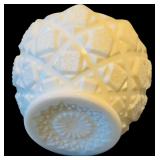 Collection of Vintage Milk Glass Pieces including "Hobnail" Pattern / Associated with Fenton Art Glass
