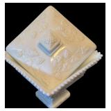 Collection of Vintage Milk Glass Pieces including "Hobnail" Pattern / Associated with Fenton Art Glass