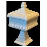 Collection of Vintage Milk Glass Pieces including "Hobnail" Pattern / Associated with Fenton Art Glass
