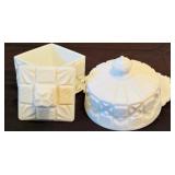 Vintage Westmoreland Milk "Old Quilt" Glass Items