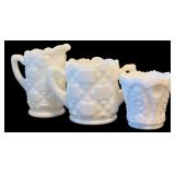 Vintage Westmoreland Milk "Old Quilt" Glass Items