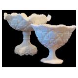 Vintage Westmoreland Milk "Old Quilt" Glass Items