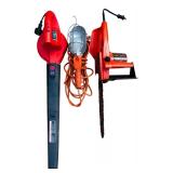 Corded Tools including Black & Decker Leaf Blower, Shop Light and Chainsaw
