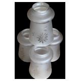 Vintage Hanging Four Light Brass Chandelier