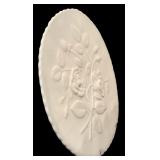 Imperial Glass Rose Milk Glass Round Canape Serving Platter, Vintage Guernsey Bennett Indian Head Toothpick Holder & More