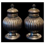 Vintage Silver-Plated Items Including Salt & Pepper Shakers, Platters, Condiments Tray and More