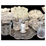 Large Collection of Crystal Items including Bowls, Parfait Glasses, Covered Dishes and More